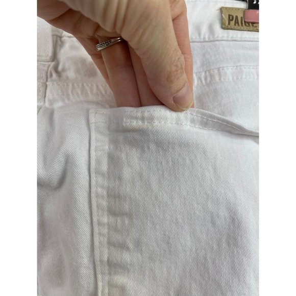 PAIGE Skinny Verdugo Ankle Jeans White 27 - Picture 8 of 10